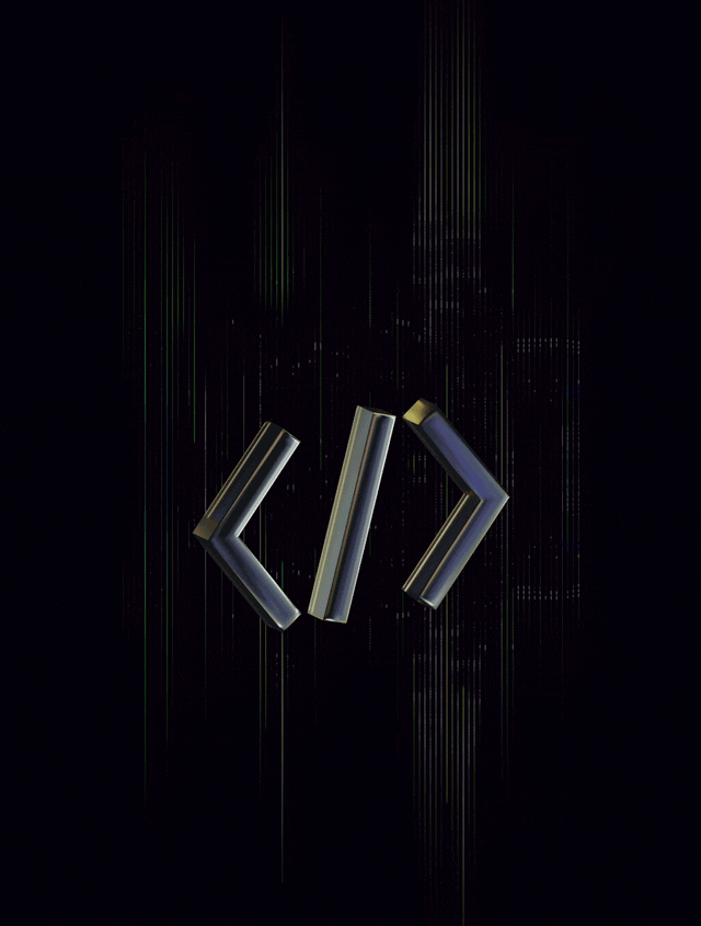 Animated illustration of a secure code audit dashboard